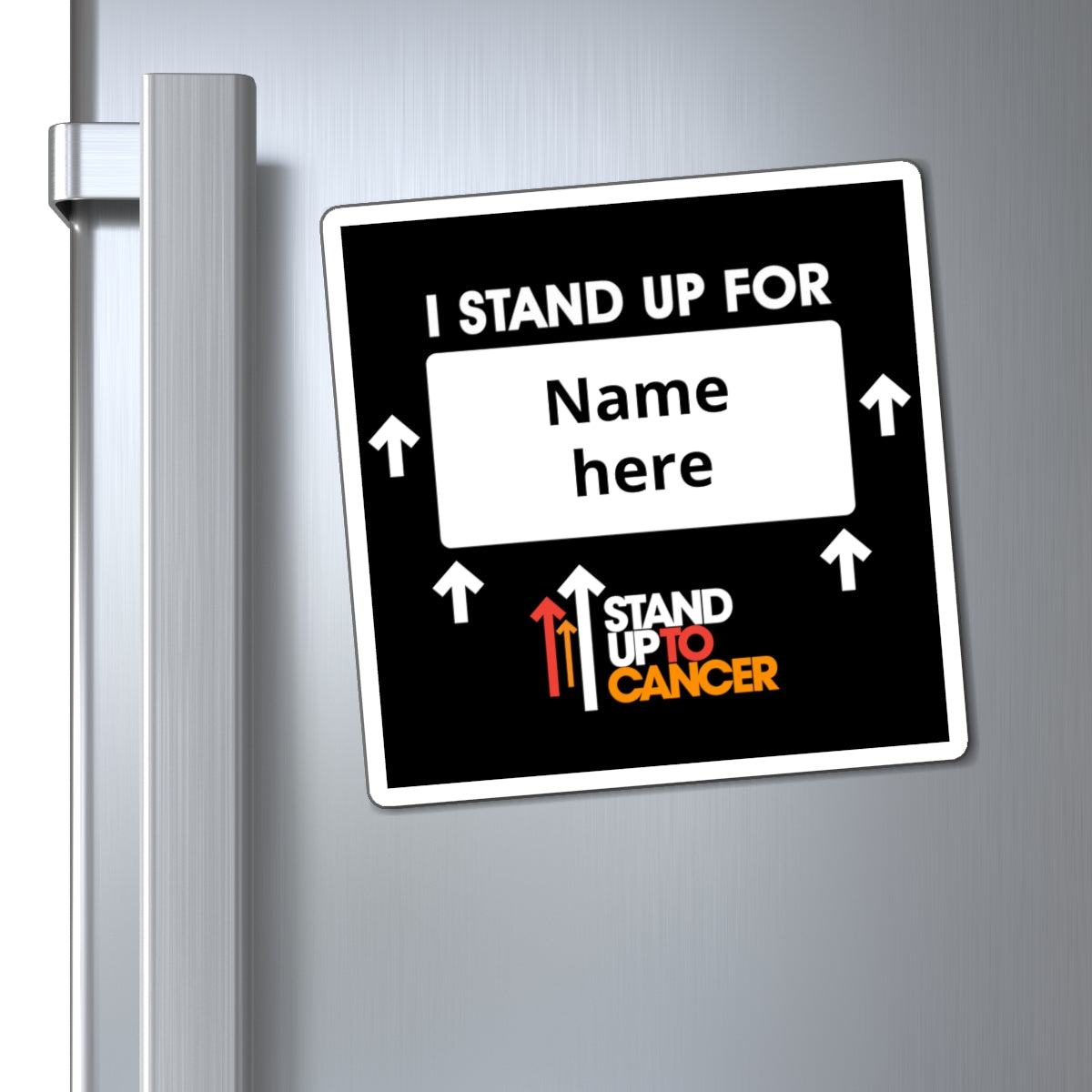 Stand Up to Cancer Personalized Placard Magnet