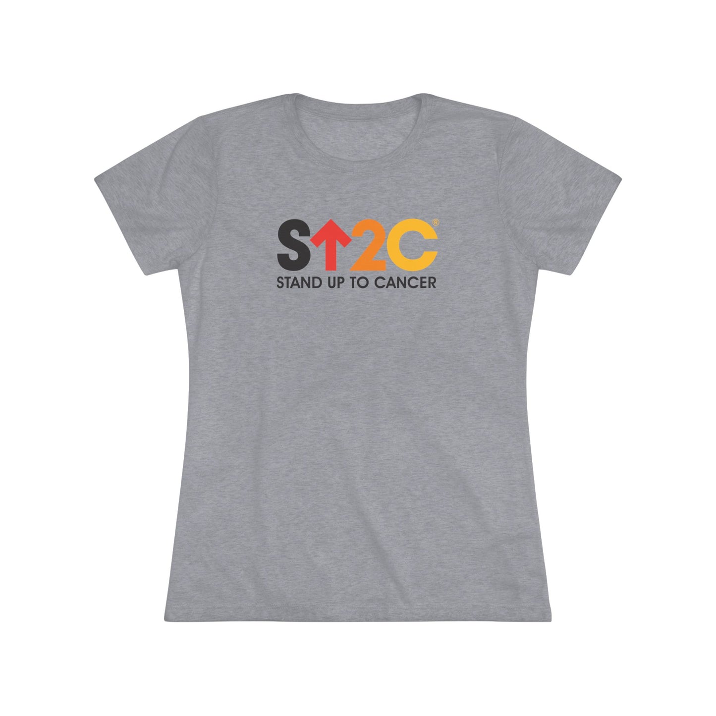 Stand Up To Cancer Womens' Heather Grey Tri-blend T-shirt