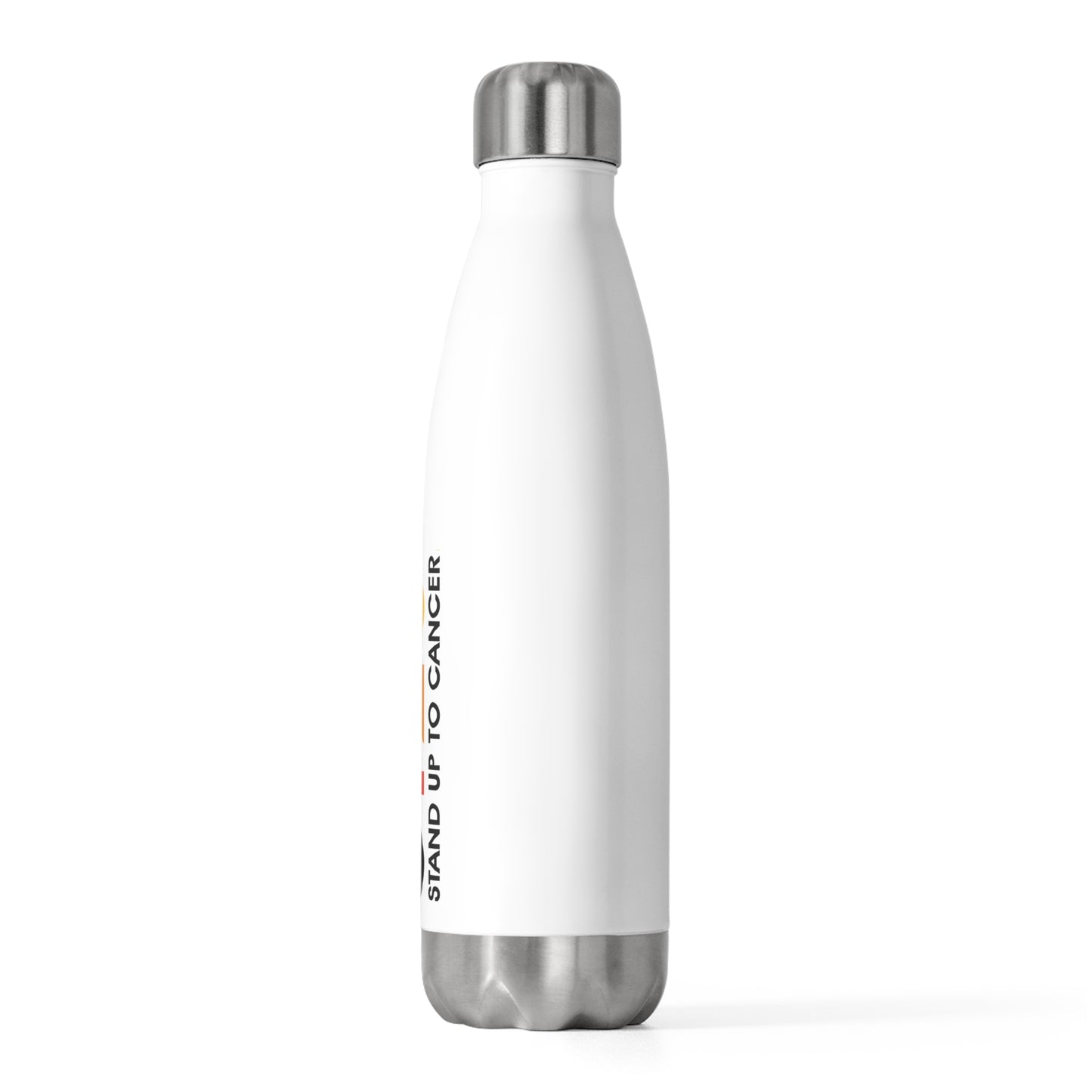Stand Up To Cancer Short logo White Insulated 20z bottle