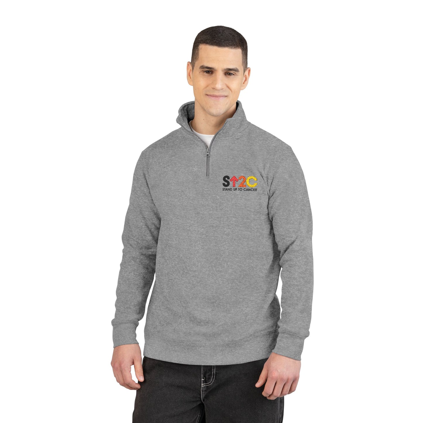 Stand Up to Cancer - Embroidered Short Logo Fleece Pullover
