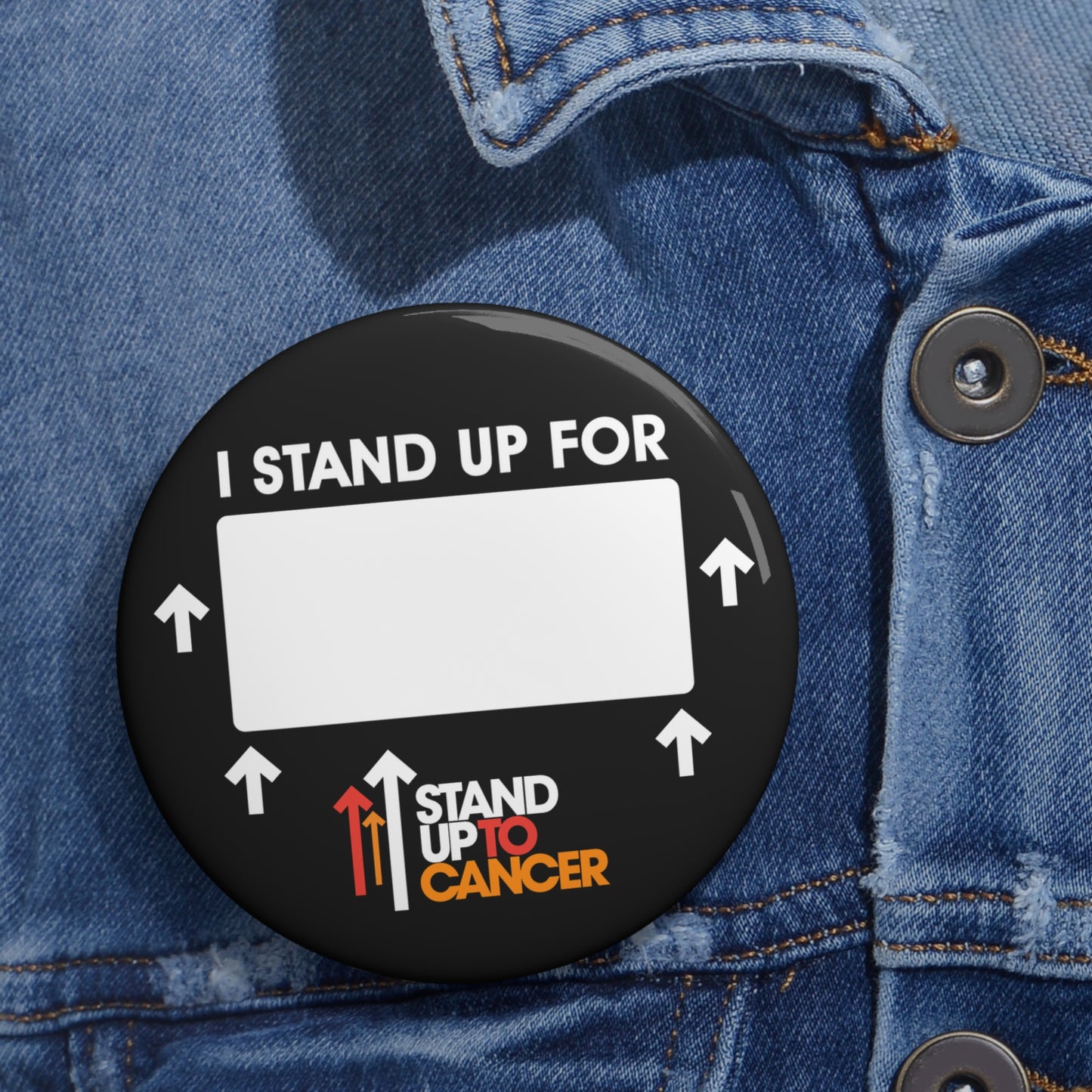 Stand Up to Cancer Personalized Placard Pin