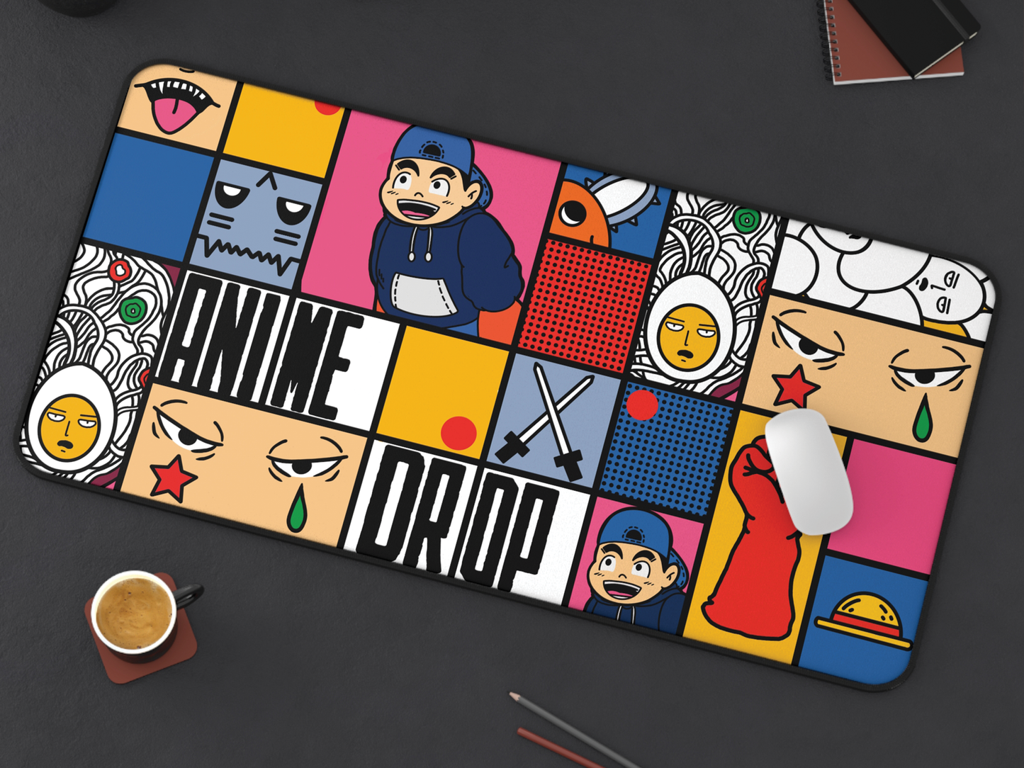 AnimeDrop “Character Collage” Desk Mat