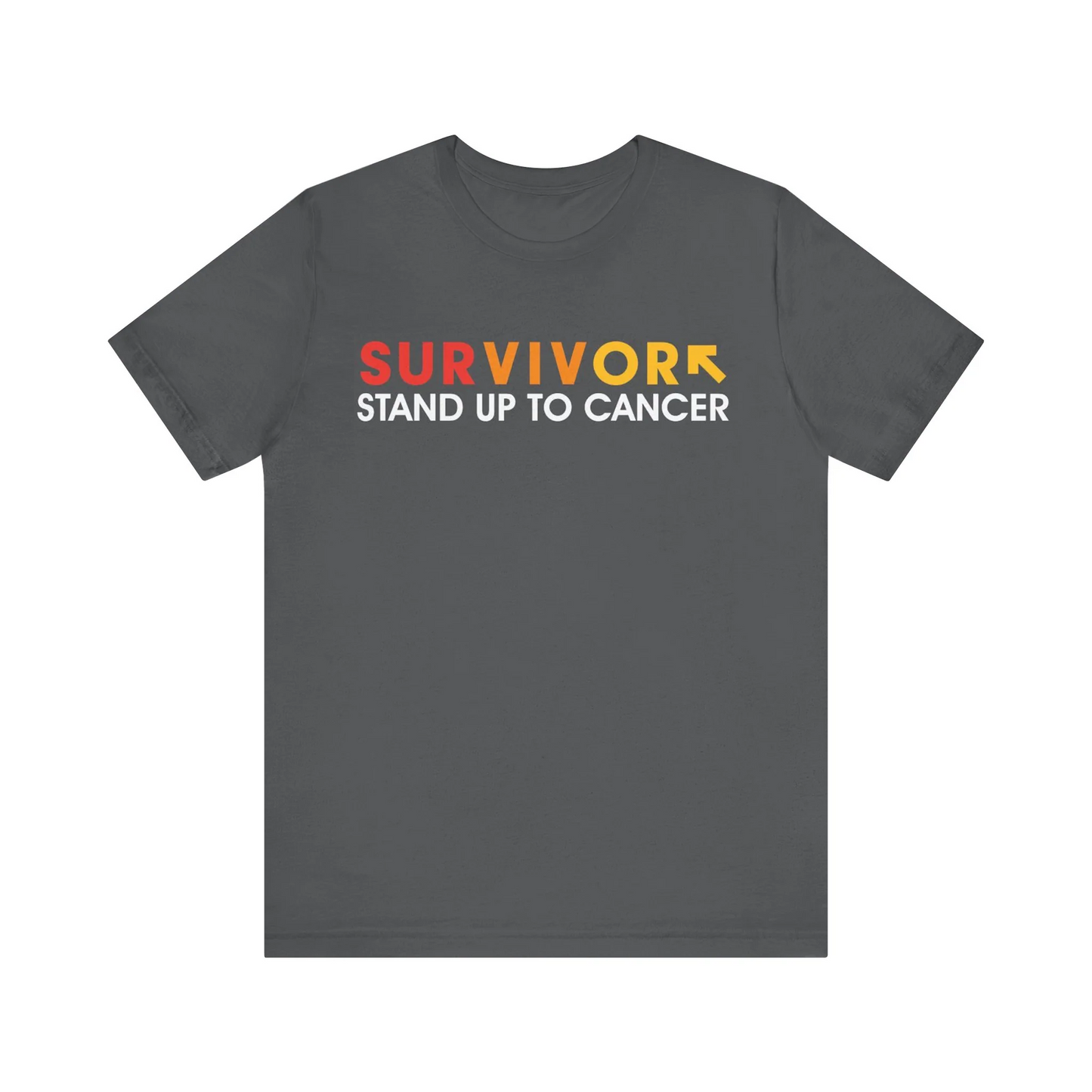 SU2C Survivor Multi Color Logo Grey T-shirt