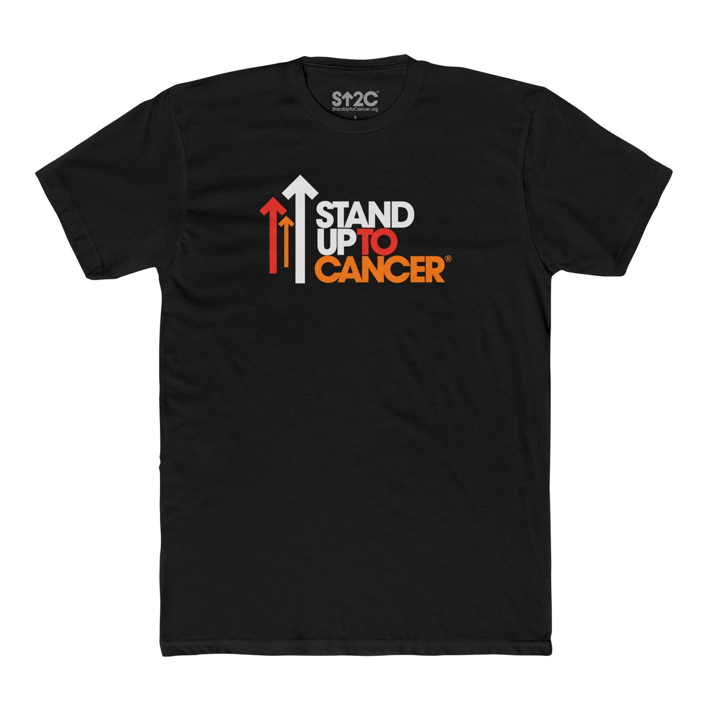 Stand Up To Cancer Full Logo Black T-Shirt