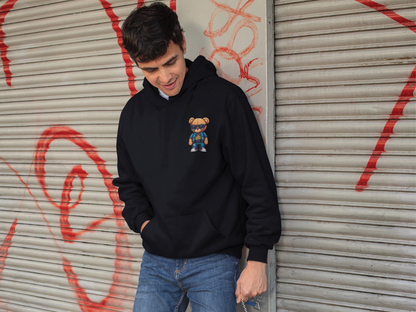 XBACKROOM “Bear on the Edge” Hoodie