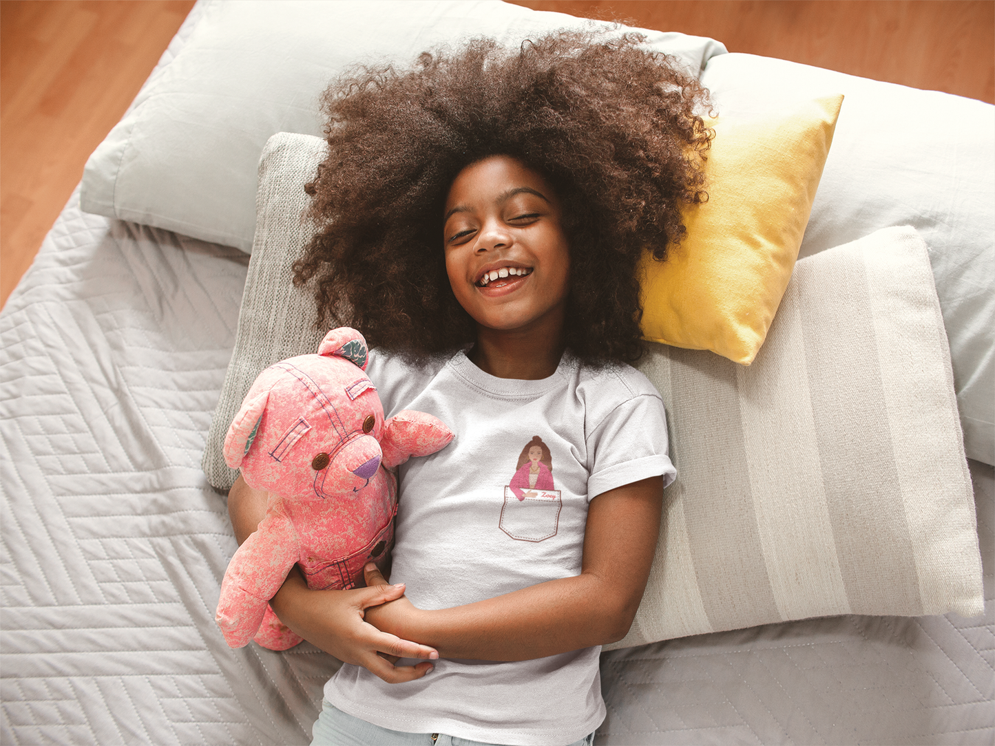 DelightfulDolls "Zoey" Kids Pocket Tee