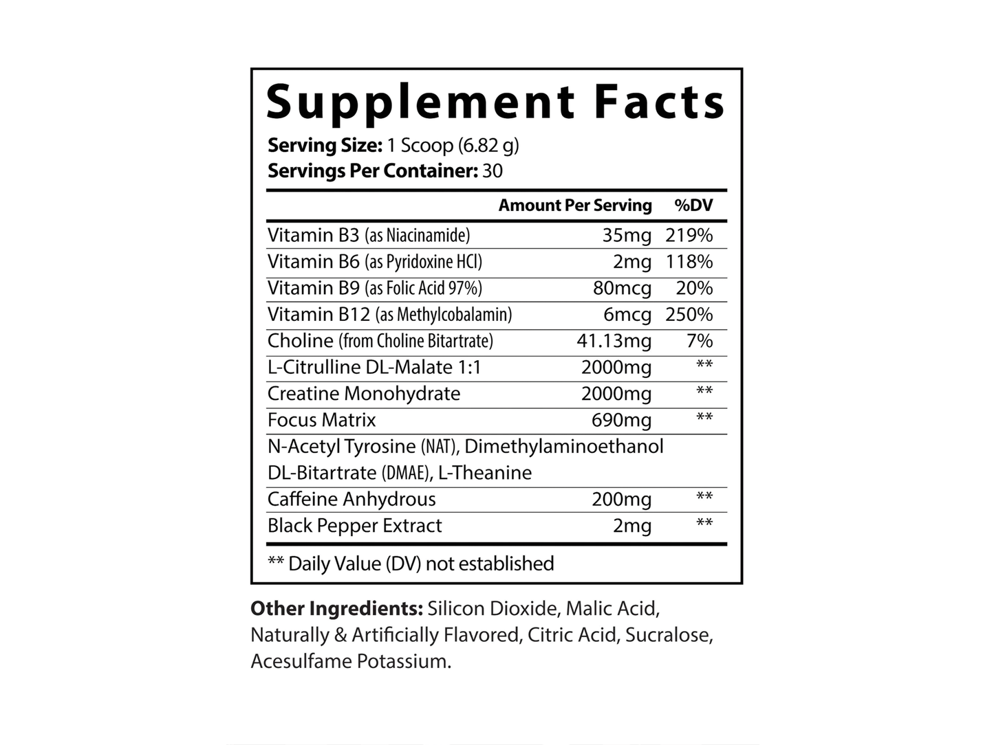 Pre-Workout Supplement, Fruit Punch (204g, 7.1oz)