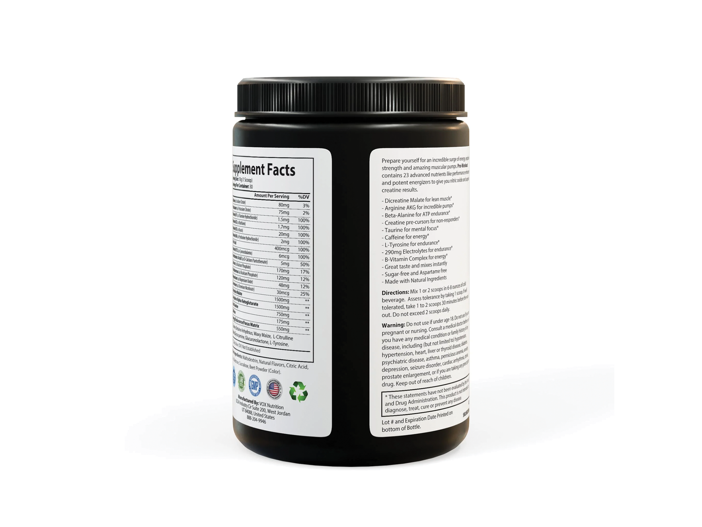 Pre-Workout Supplement, Watermelon (300g, 10.58oz)