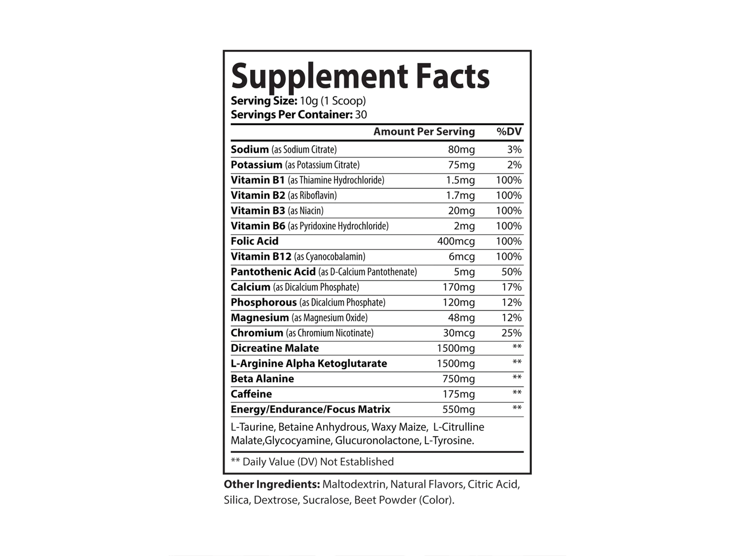 Pre-Workout Supplement, Watermelon (300g, 10.58oz)