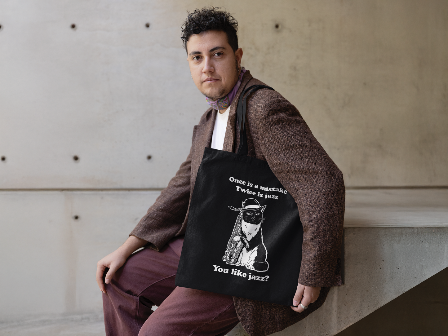 DoReMiFaJo - "Once is a mistake, twice is jazz" tote