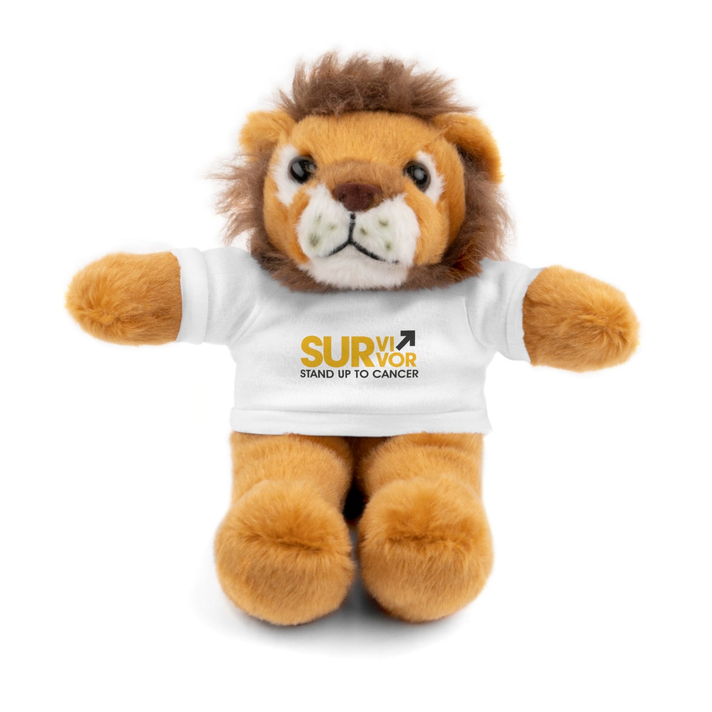 Stand Up to Cancer - Lion Plushie with Survivor Logo Tee