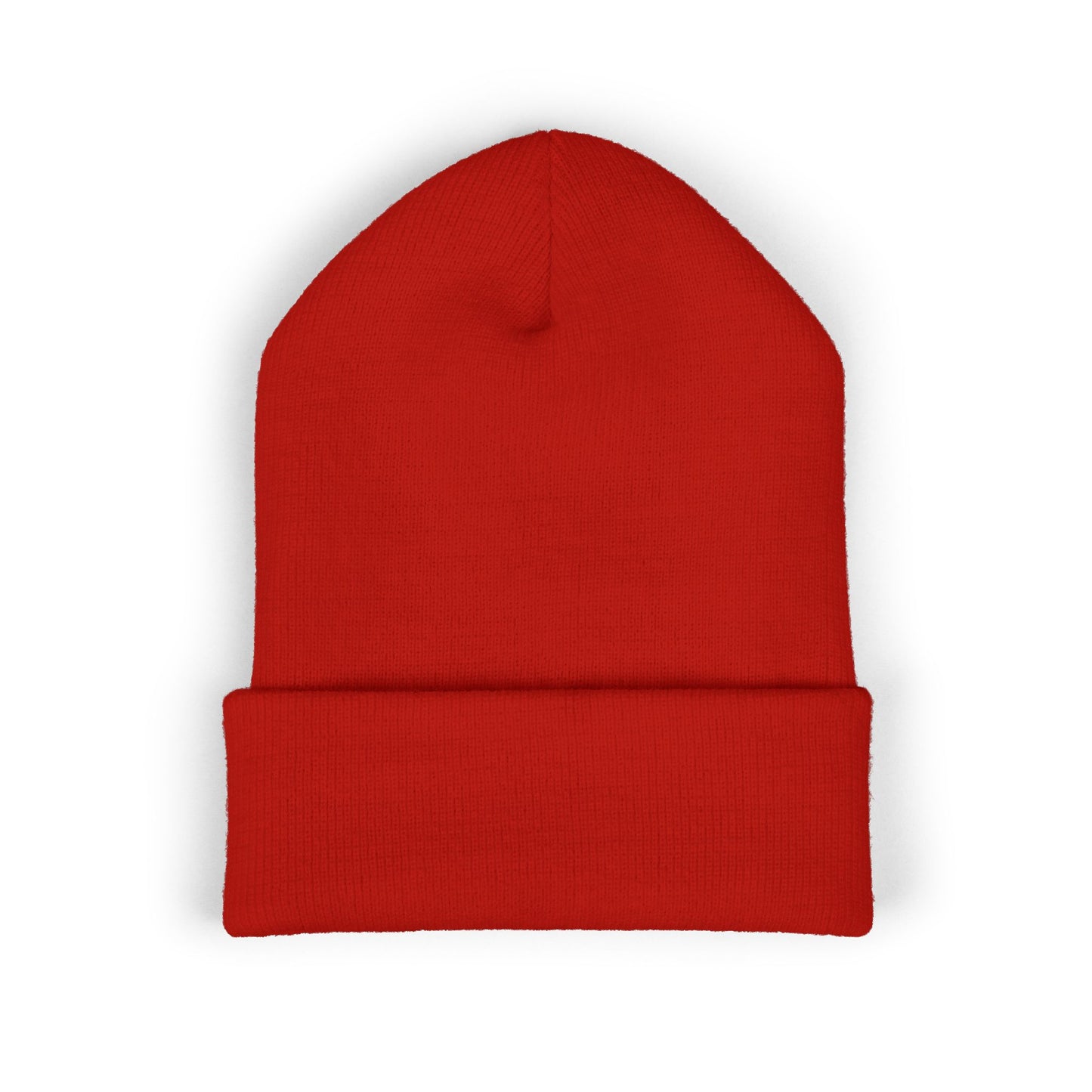 Stand Up to Cancer - Short Logo Embroidered beanie (red)