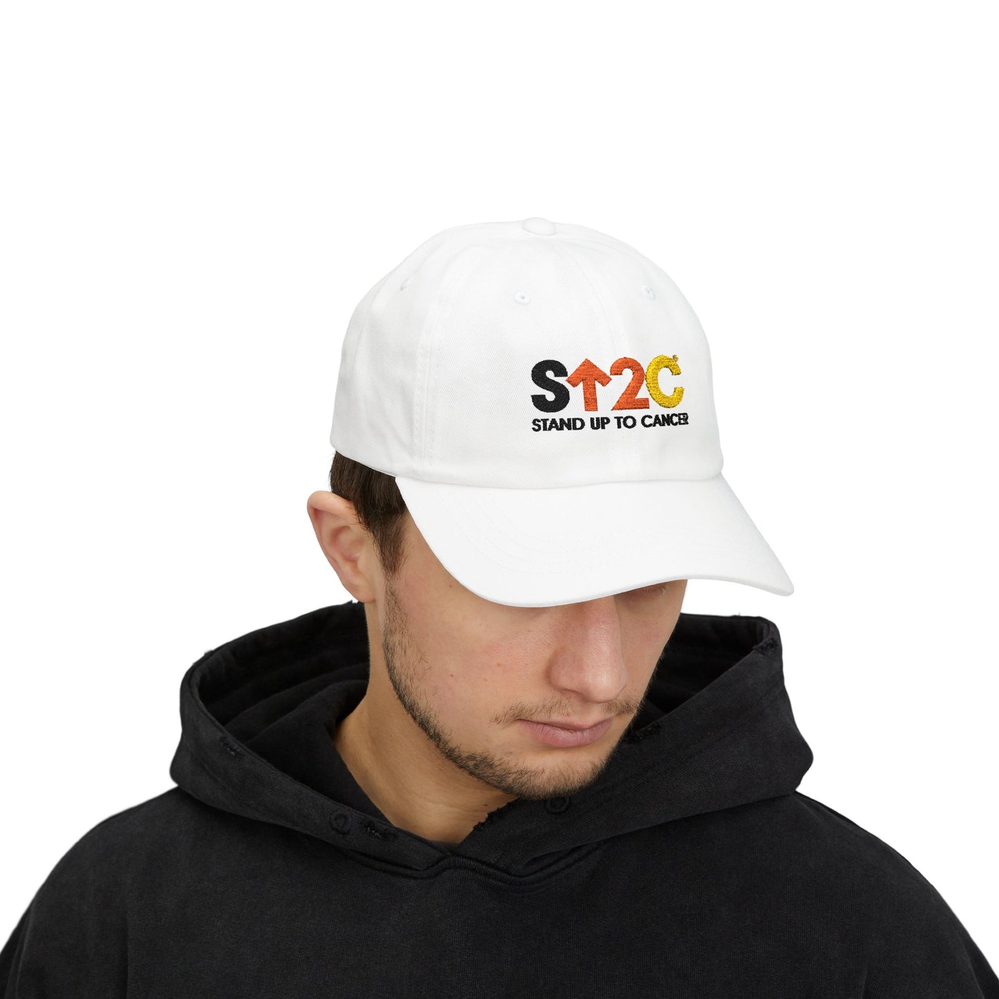 Stand Up to Cancer Short Logo White Ballcap