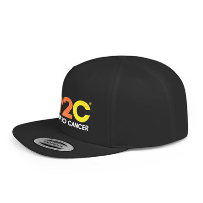 Stand Up To Cancer Short Logo Black Flat Brim Hat