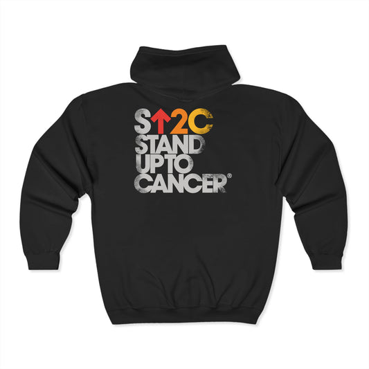 Stand Up To Cancer Short Logo Black Zip Up Hoody