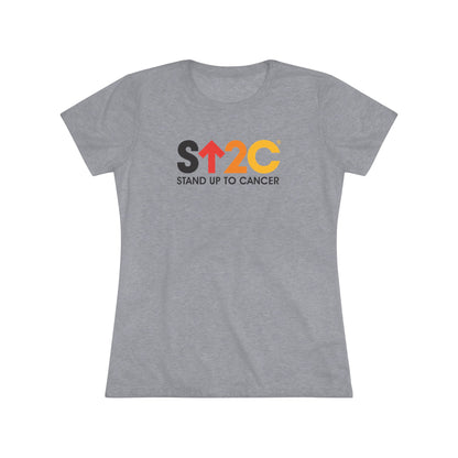 Stand Up To Cancer Womens' Heather Grey Tri-belnd T-shirt