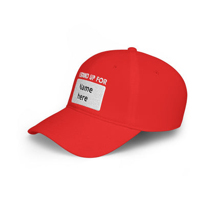 Stand Up To Cancer Personalized Placard Baseball Cap - Holiday edition