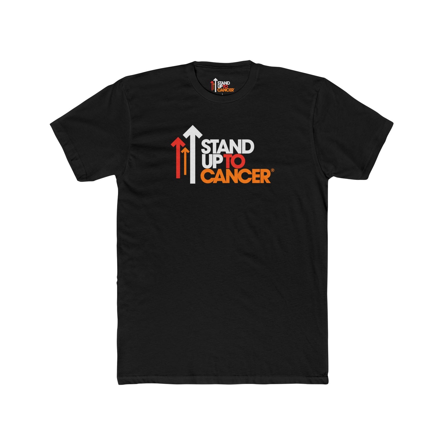 Stand Up To Cancer Full Logo Black T-Shirt