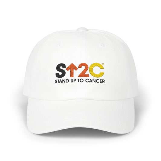 Stand Up to Cancer Short Logo White Ballcap