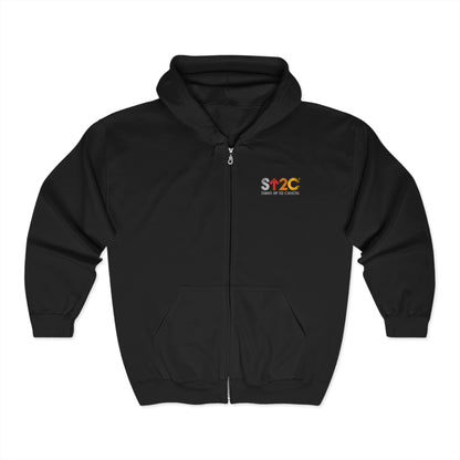 Stand Up To Cancer Short Logo Black Zip Up Hoody