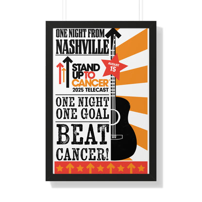 Stand Up to Cancer Telecast 2025 Framed Vertical Poster