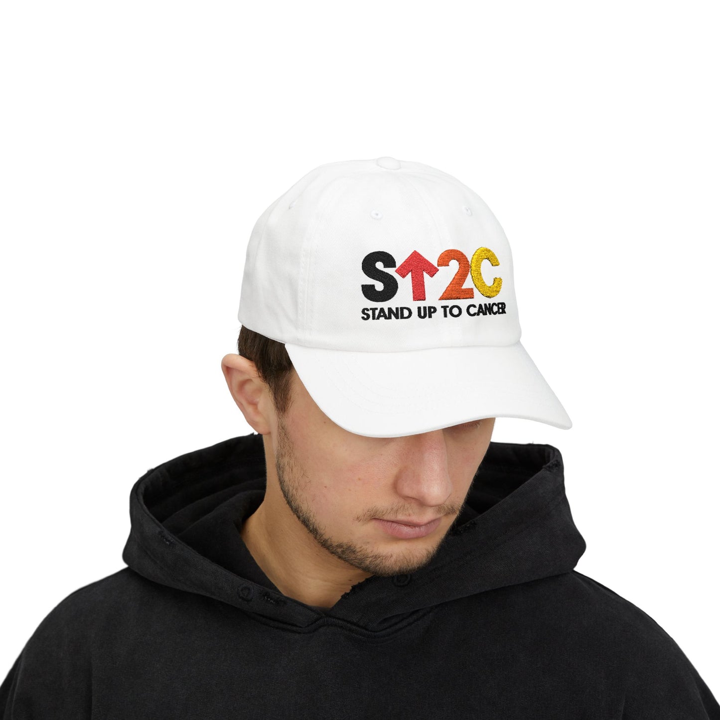 Stand Up to Cancer Short Logo White Ballcap