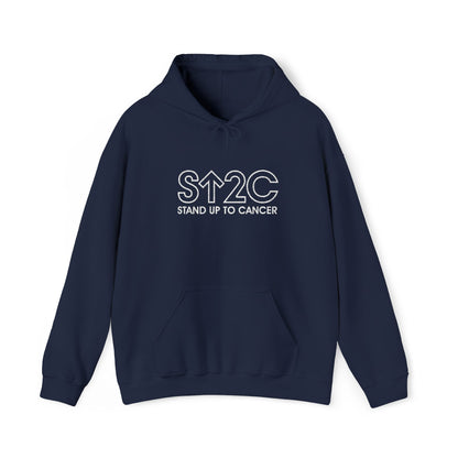 Stand Up to Cancer - Short Logo Embroidered Hoodie (Red)