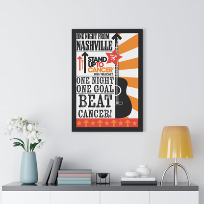 Stand Up to Cancer Telecast 2025 Framed Vertical Poster
