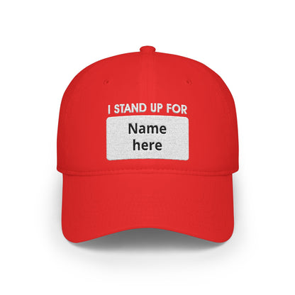 Stand Up To Cancer Personalized Placard Baseball Cap - Holiday edition