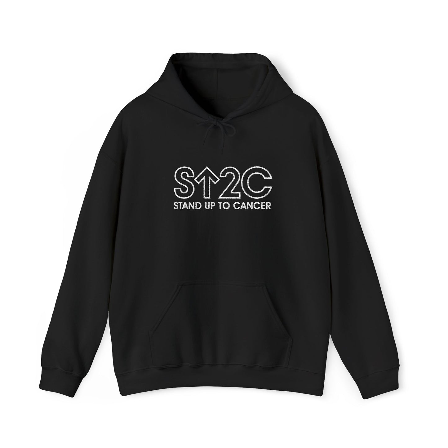 Stand Up to Cancer - Short Logo Embroidered Hoodie (Red)