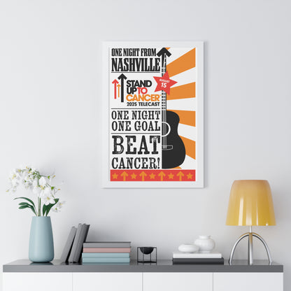 Stand Up to Cancer Telecast 2025 Framed Vertical Poster
