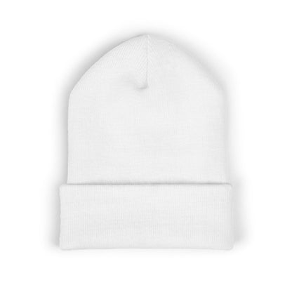 Stand Up to Cancer - Short Logo Embroidered beanie (white)