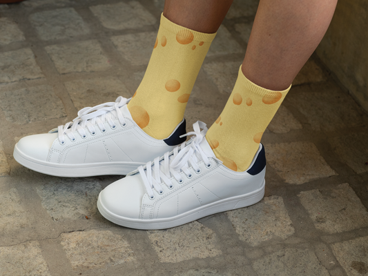 Cheesymembey "Cheddar Kicks" Socks