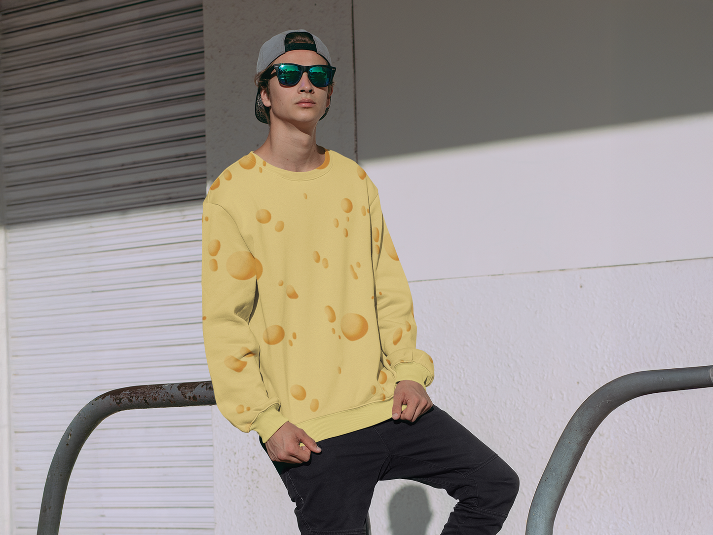 Cheesymembey: "Cheese Wrap" Sweatshirt