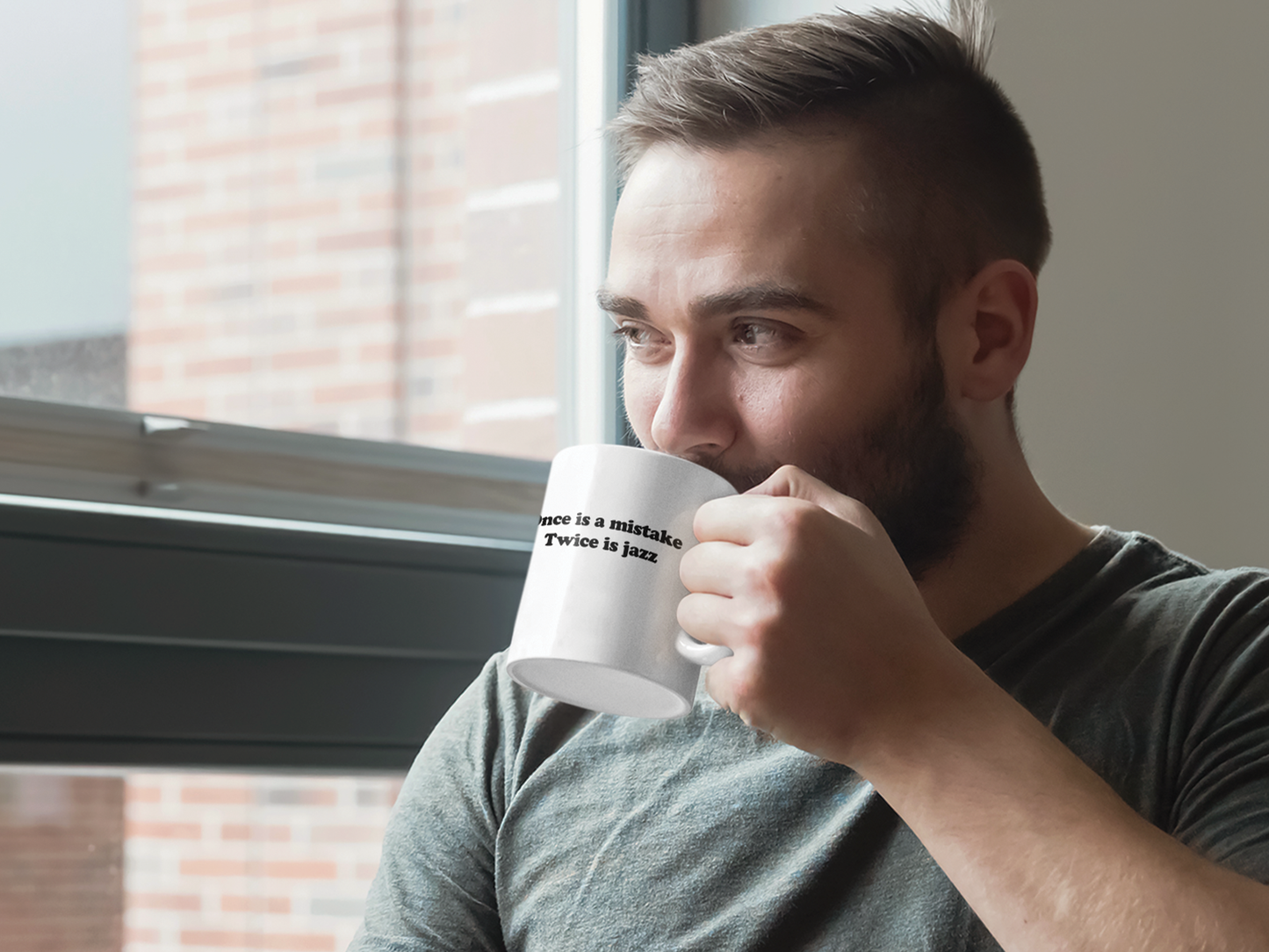 DoReMiFaJo "Once is a mistake, Twice is jazz" Mug
