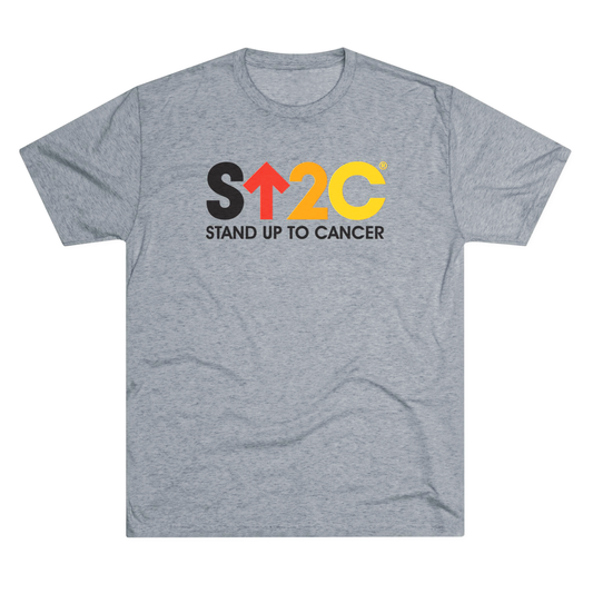 Stand Up To Cancer Short Logo Heather Triblend T-shirt