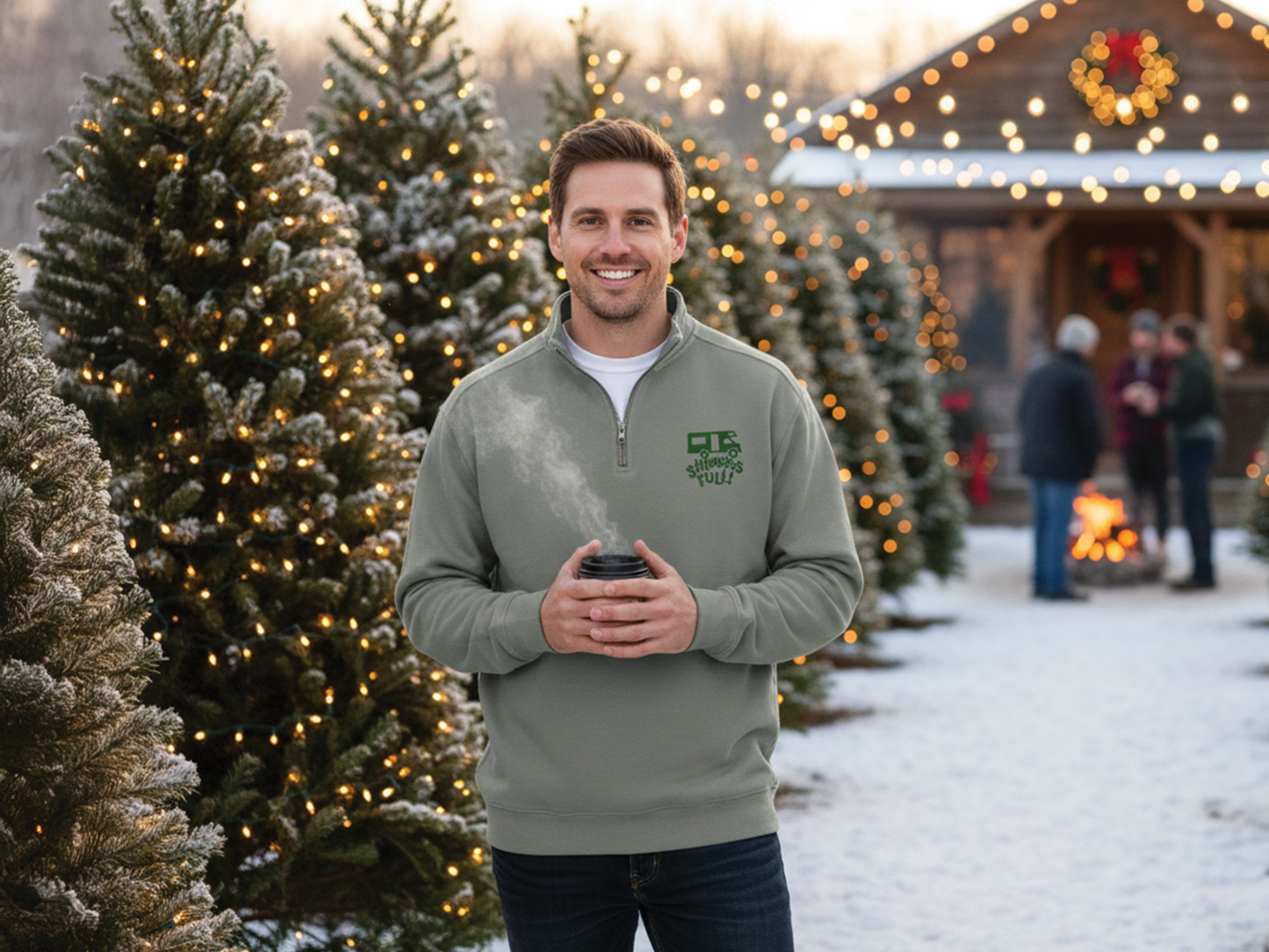 National Lampoon Christmas - Grey Quarter-Zip