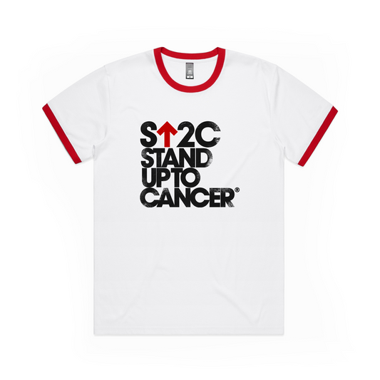 Stand Up to Cancer Full Logo Ringer Tee
